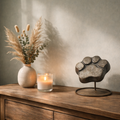 Urn Hondenpoot L - Kleur Night Black/Grijs