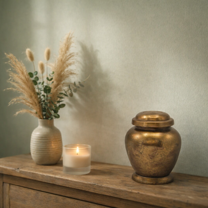 Urn M- Kleur Antiek Goud