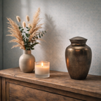 Urn - Kleur Night Black/Grijs