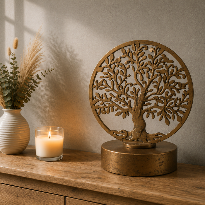 Urn Familytree - Familieboom - Antiek Goud