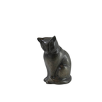 Urn Kat Zittend - Night Black/Grijs