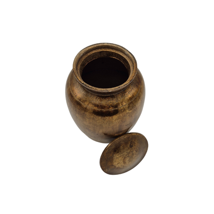 Urn Standaard Antiek Goud Bovenaanzicht Open Ring