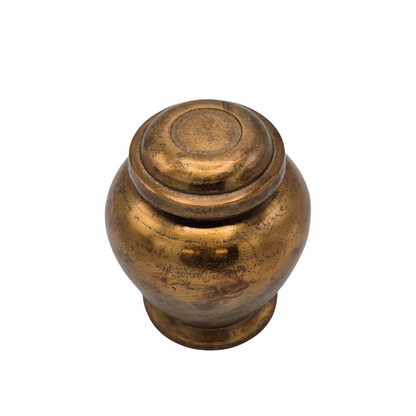 Urn Standaard Medium Bovenaanzicht Antiek Goud