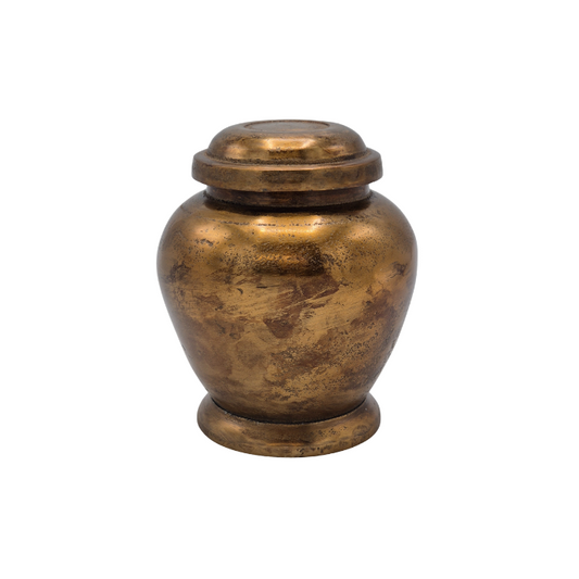 Urn Standaard Medium Vooraanzicht Antiek Goud