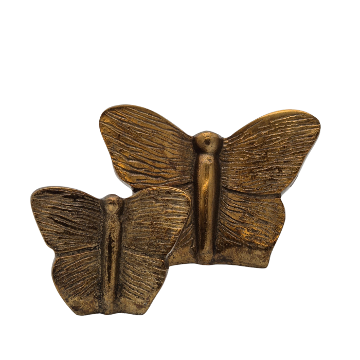 Urn Vlinder Groot & Klein Antiek Goud