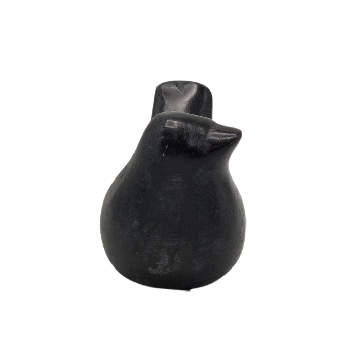 Deco. Vogel - Urntje - Zwart - 10cm