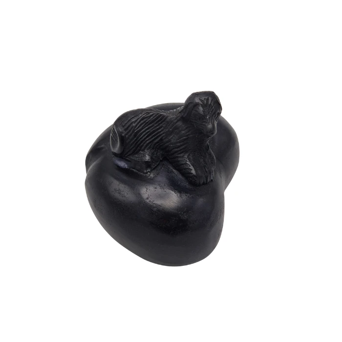 Urn Hart met Hond - Kleur Black Antique