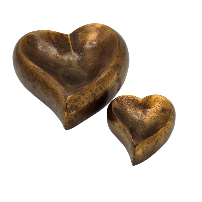 Urn Hartje L - Kleur Antiek Goud