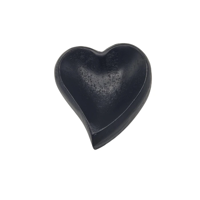 Urn Hartje L - Kleur Black Antique