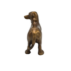 Urn Hond M - Kleur Antiek Goud