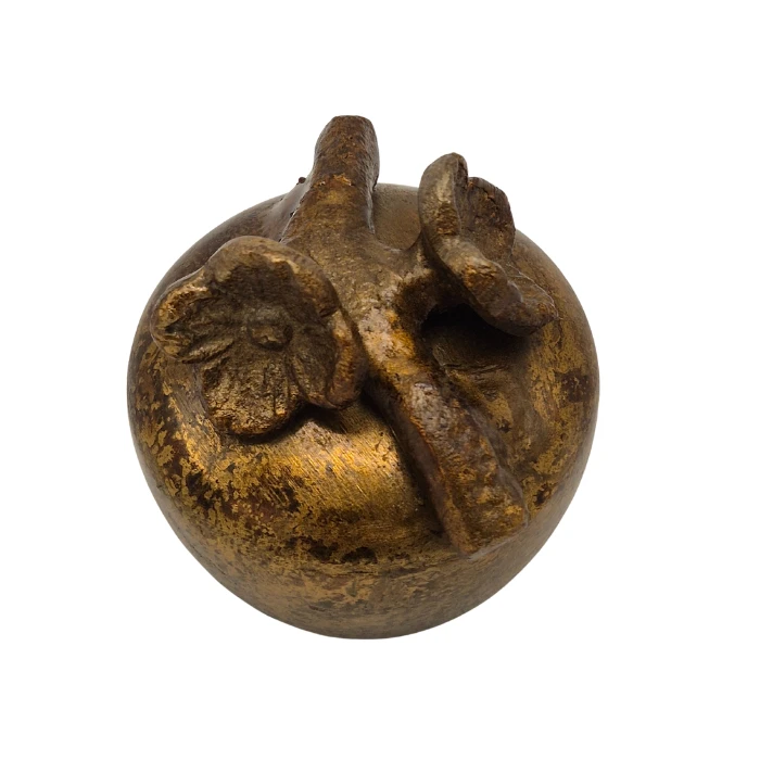 Urn Pot met Bloem - Kleur Antiek Goud