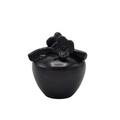 Urn Pot met Bloem - Kleur Black Antique