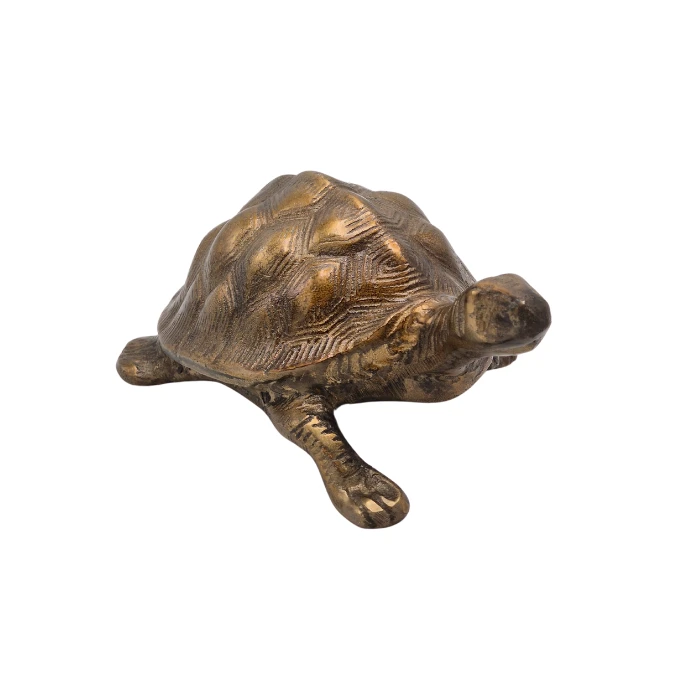 Urn Schildpad - Antique Brass